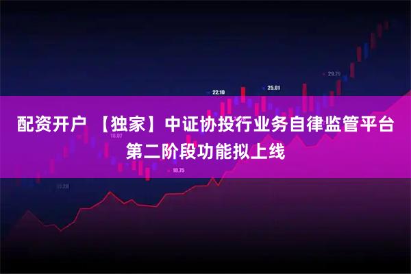 配资开户 【独家】中证协投行业务自律监管平台第二阶段功能拟上线